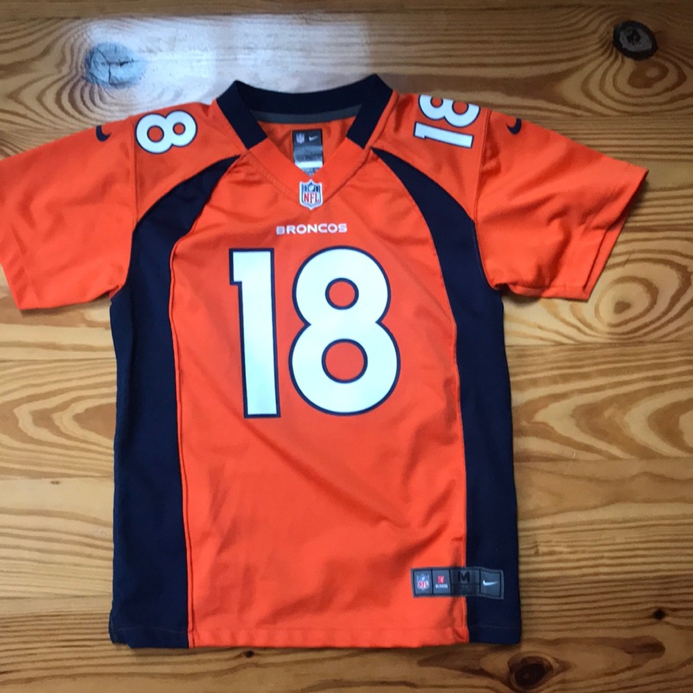 Youth Manning Broncos football jersey size m